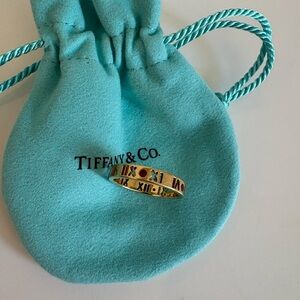 Tiffany & Co. Atlas Ring 18k yellow gold with Rubies